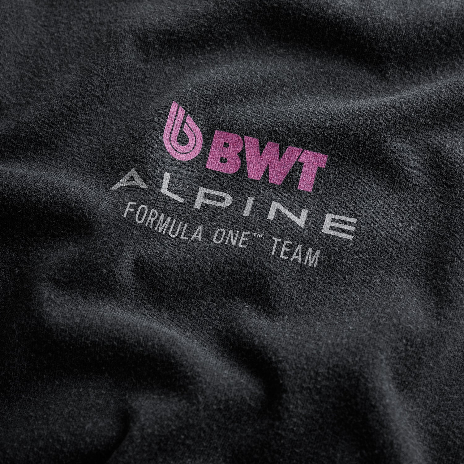 Alpine Formula One Team Helmet Washed Black T-Shirt - Image 4