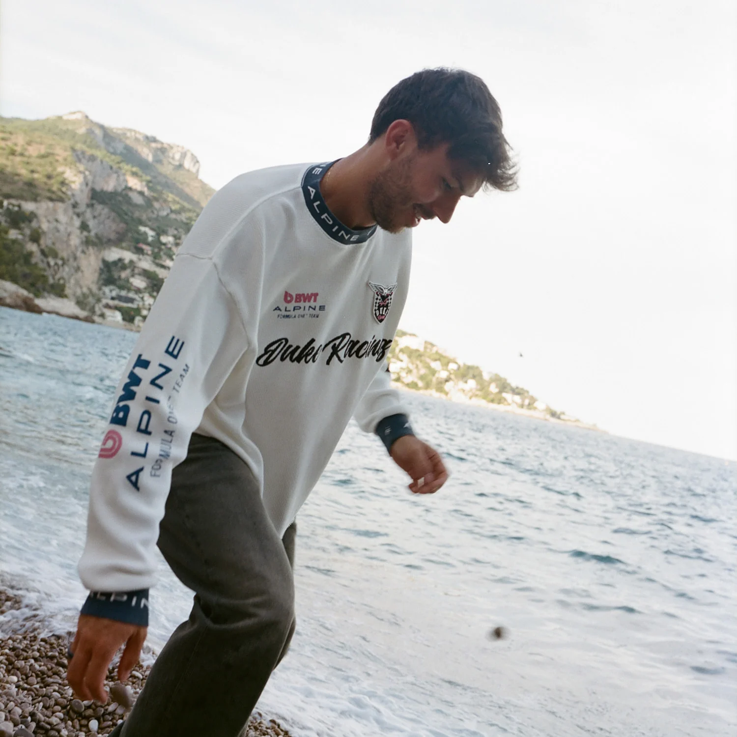 Alpine Formula One Team White Waffle Top - Image 10