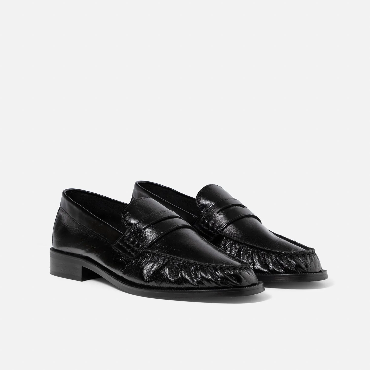 CB Black Ruched Loafer - Women's - Image 3
