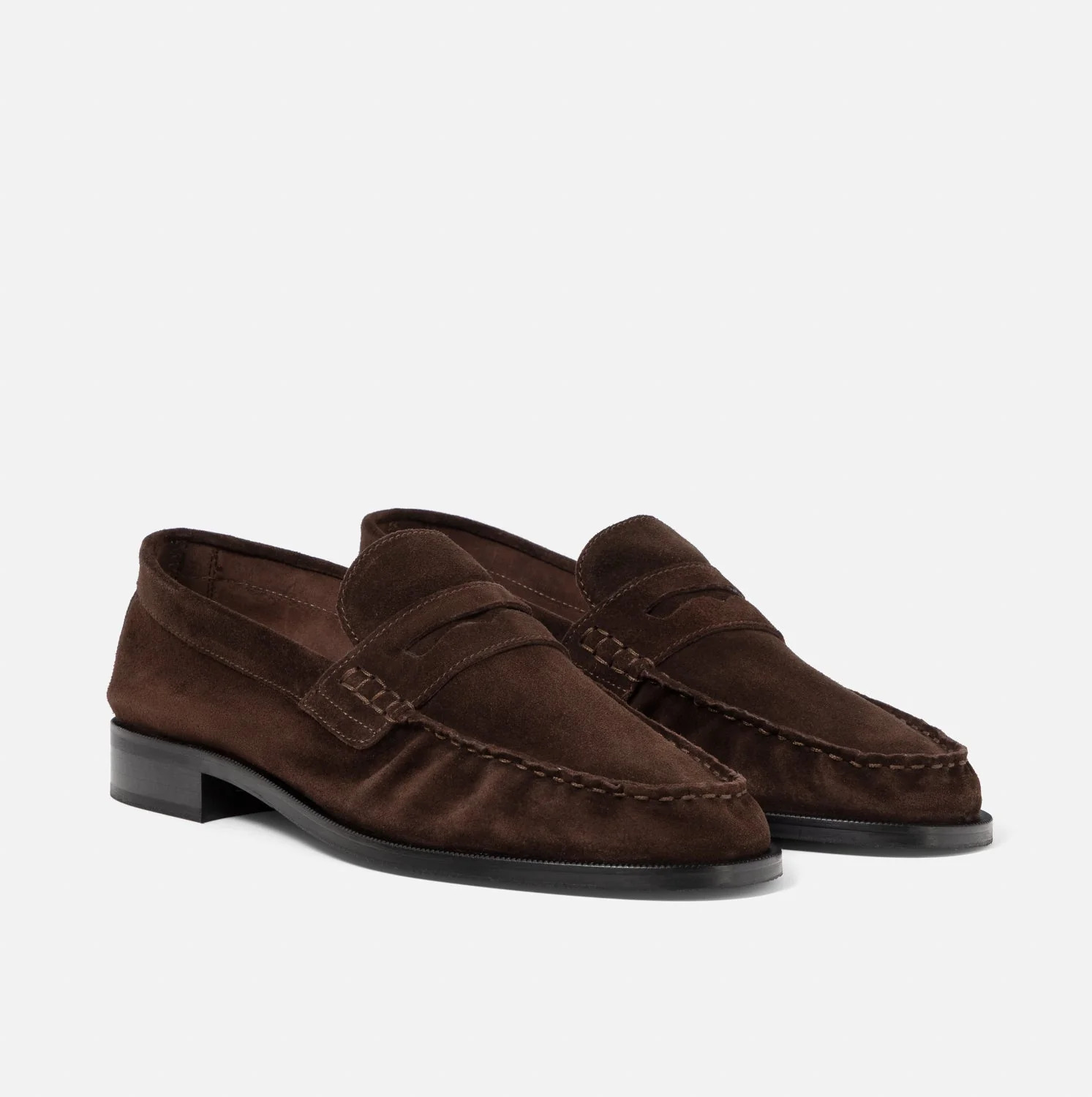 CB Brown Suede Ruched Loafer - Men's - Image 3