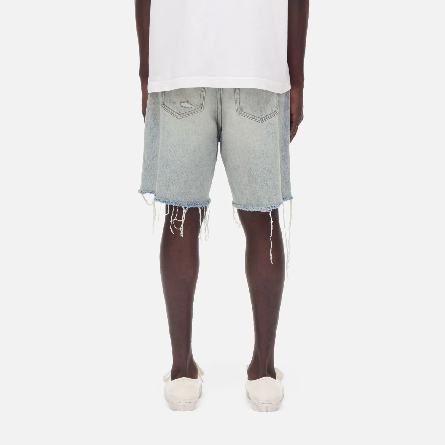 CB Distressed Cut Denim Shorts - Image 6