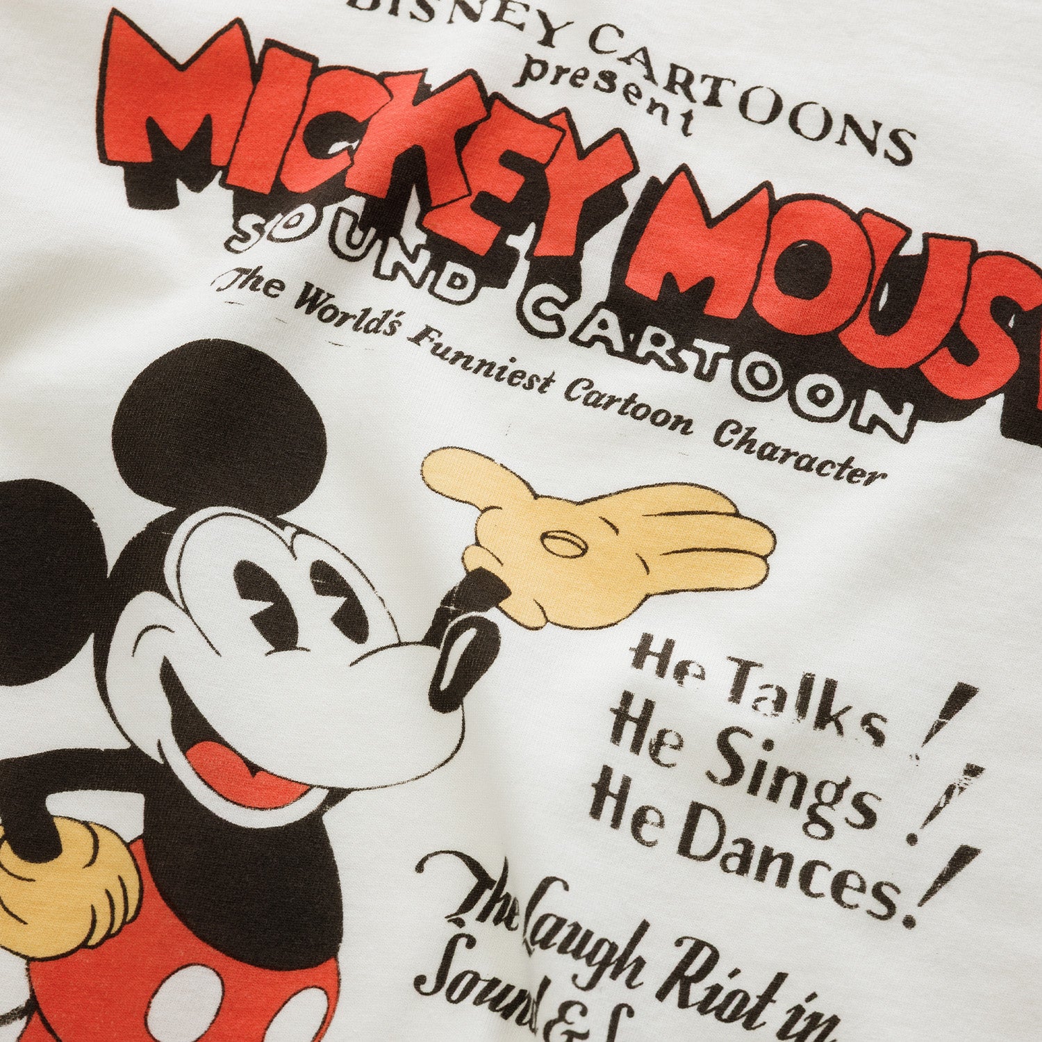 Disney Mickey Mouse Vintage White T-Shirt - Image 4