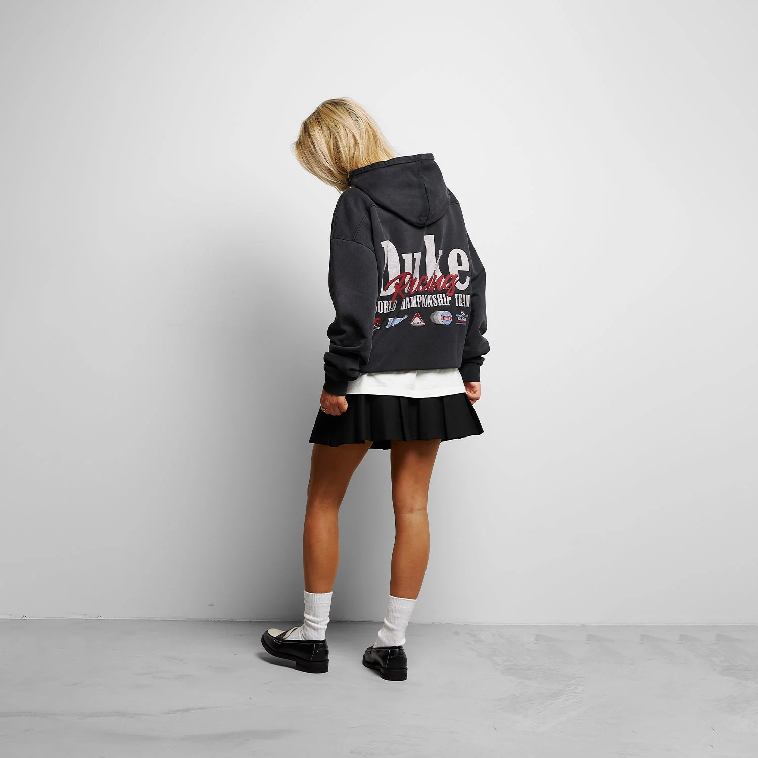 DR1 World Championship Washed Black Hoodie - Image 6