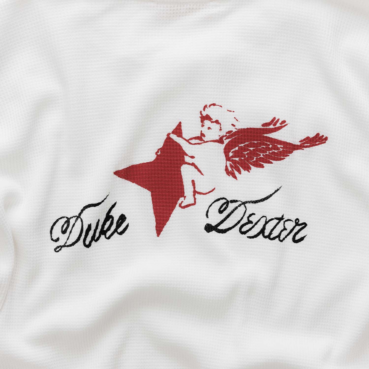Duke Cherub Vintage White Waffle Top - Image 4