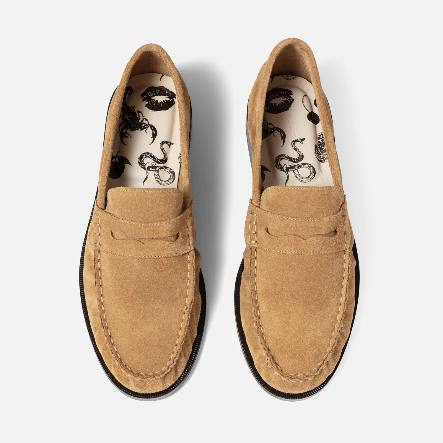 Ezra Tan Suede Ruched Loafer - Men's - Image 4