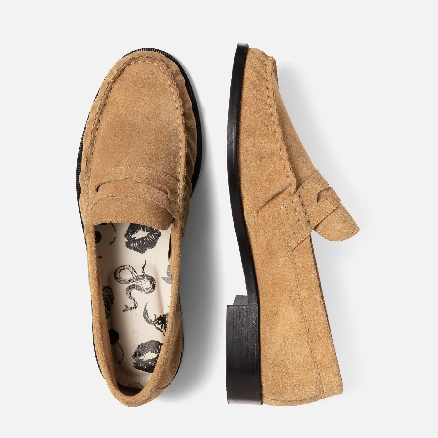Ezra Tan Suede Ruched Loafer - Men's - Image 5