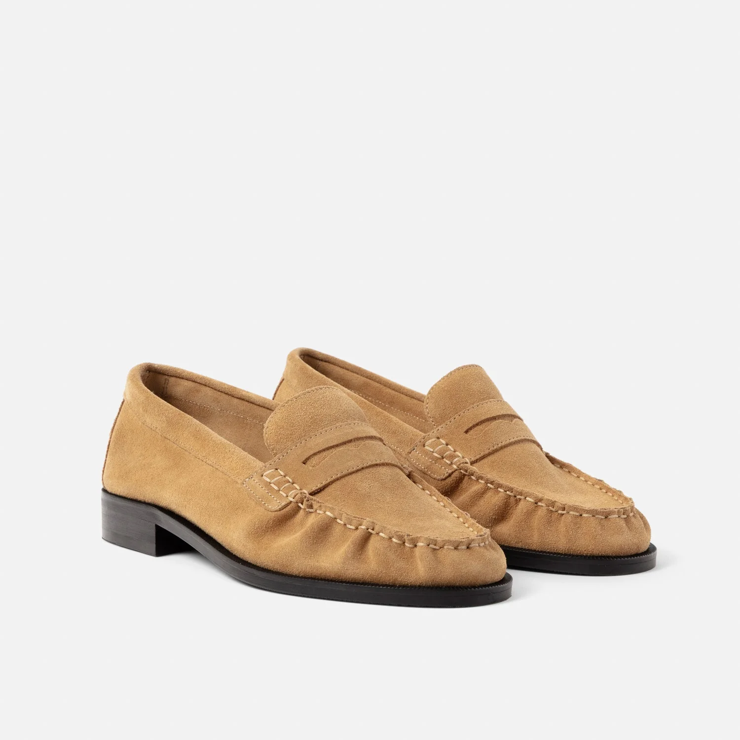 Ezra Tan Suede Ruched Loafer - Women's - Image 3
