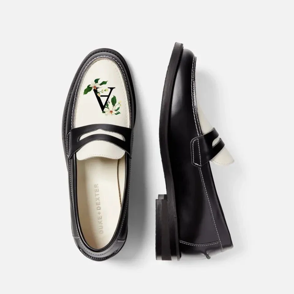 Hand-Painted Initial Penny Loafer - Women's - Image 5