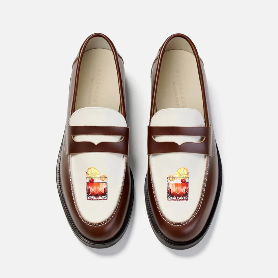 Hand-Painted Motif Penny Loafer - Men's - Image 7