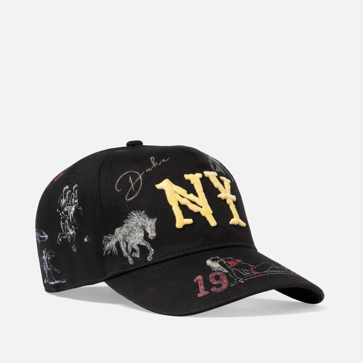 Hand-Painted NY Black Cap - Image 4