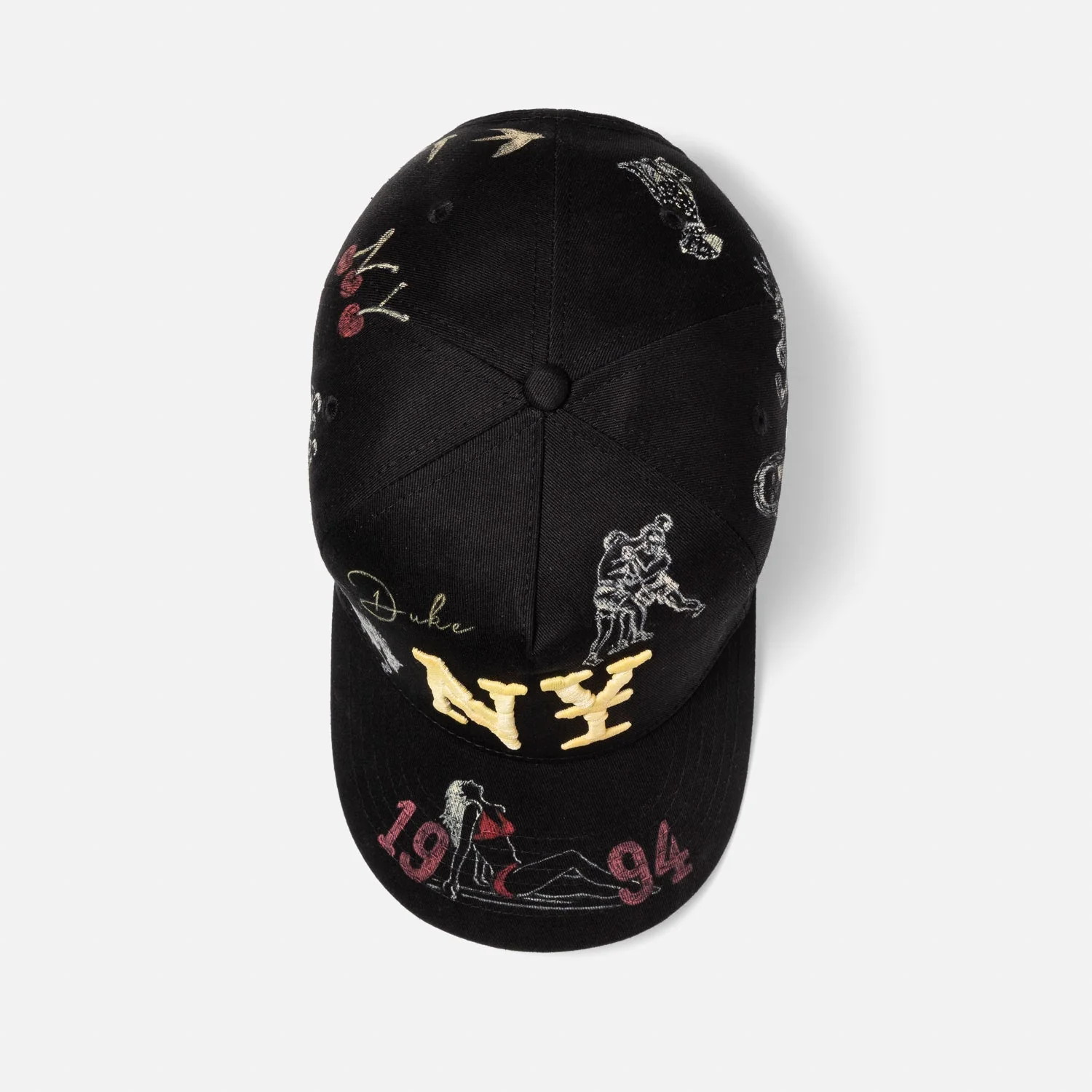 Hand-Painted NY Black Cap - Image 5