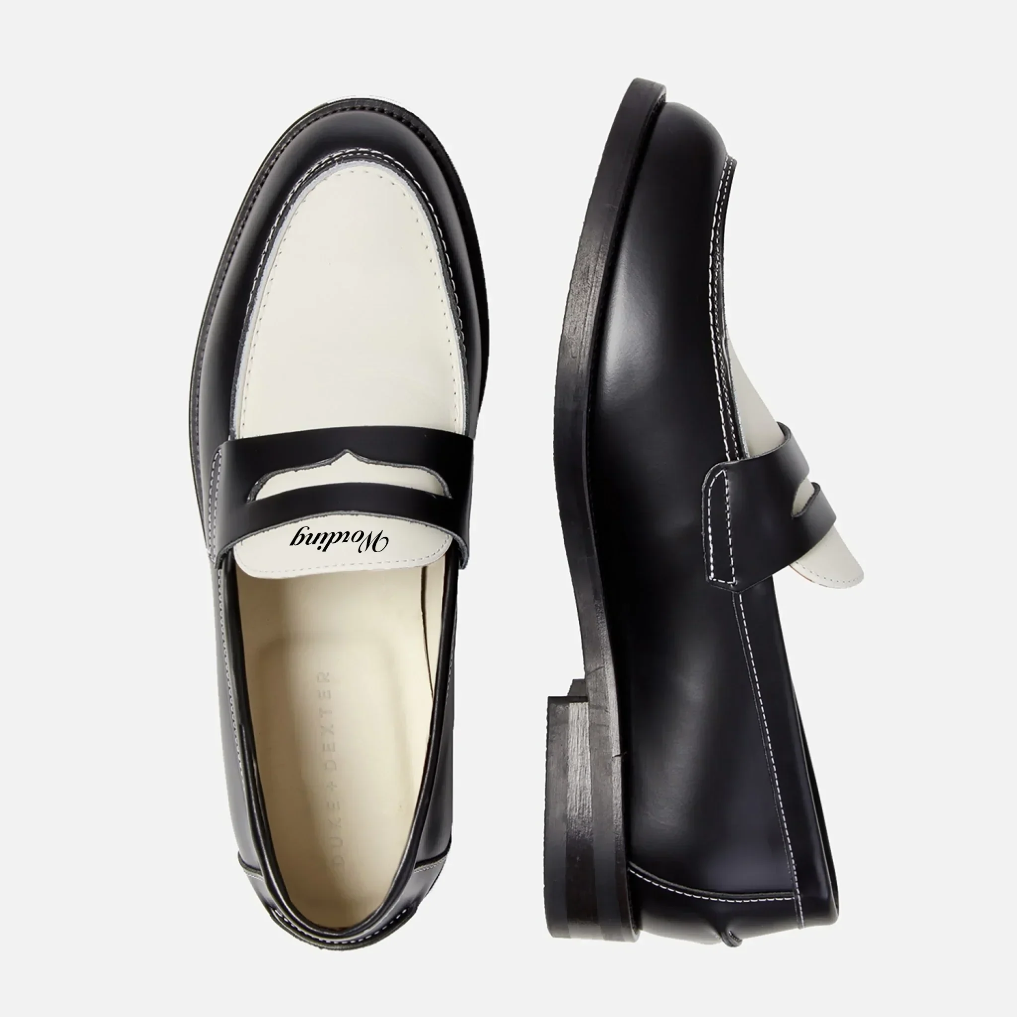 Hand-Painted Lettering Penny Loafer - Men's - Image 4