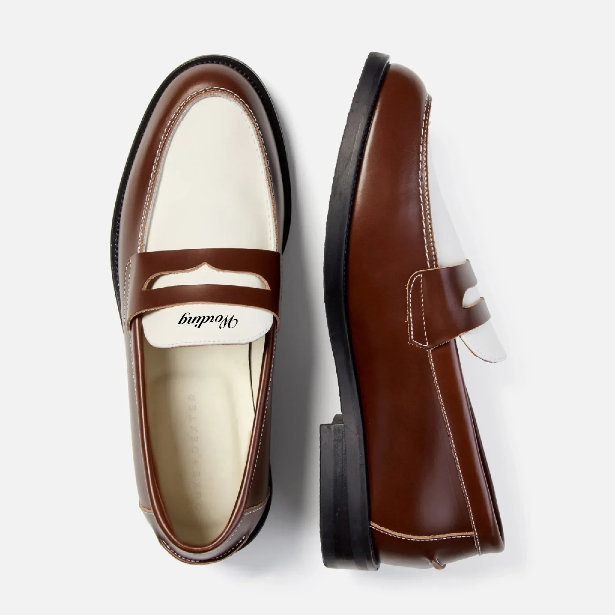 Hand-Painted Lettering Penny Loafer - Men's - Image 9