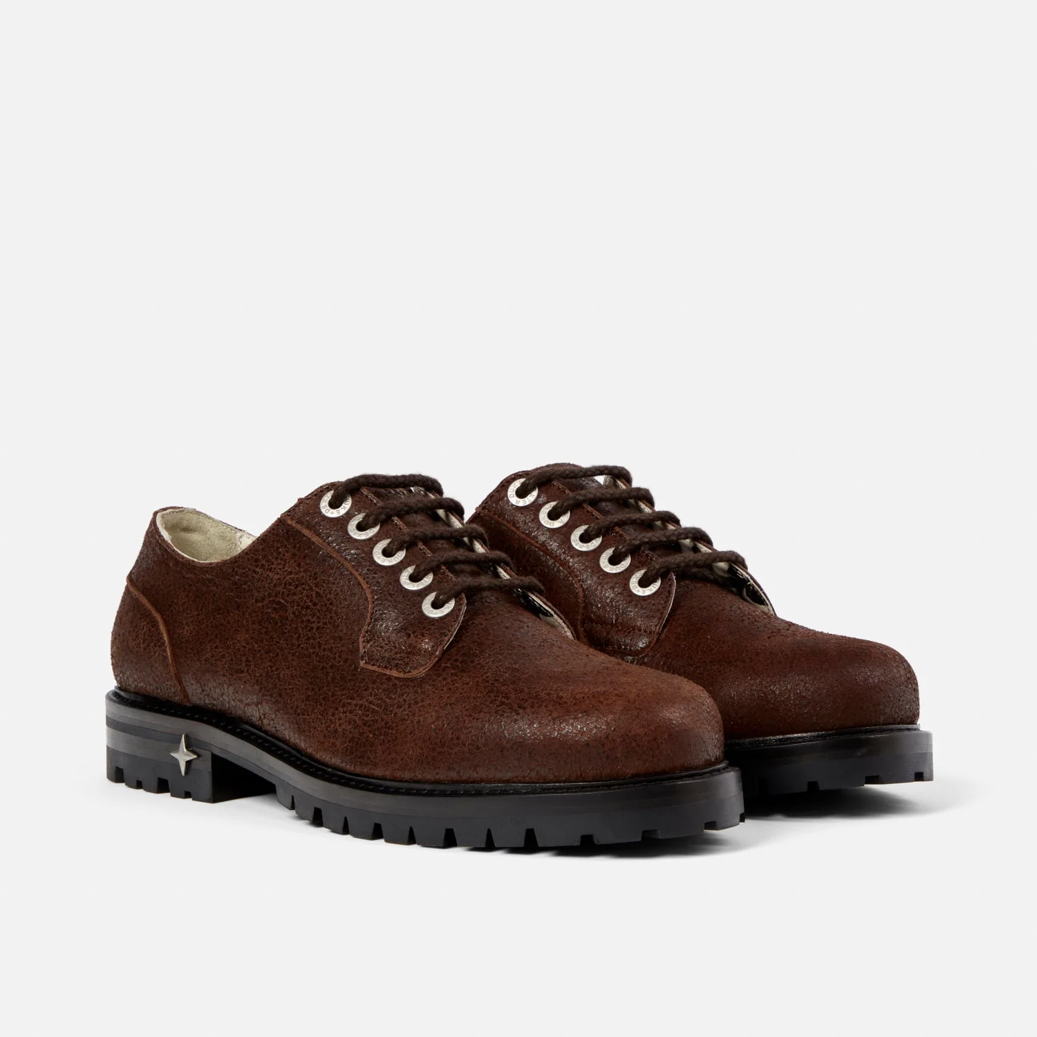 Lennon Brown Cracked Derby - Men's - Image 3