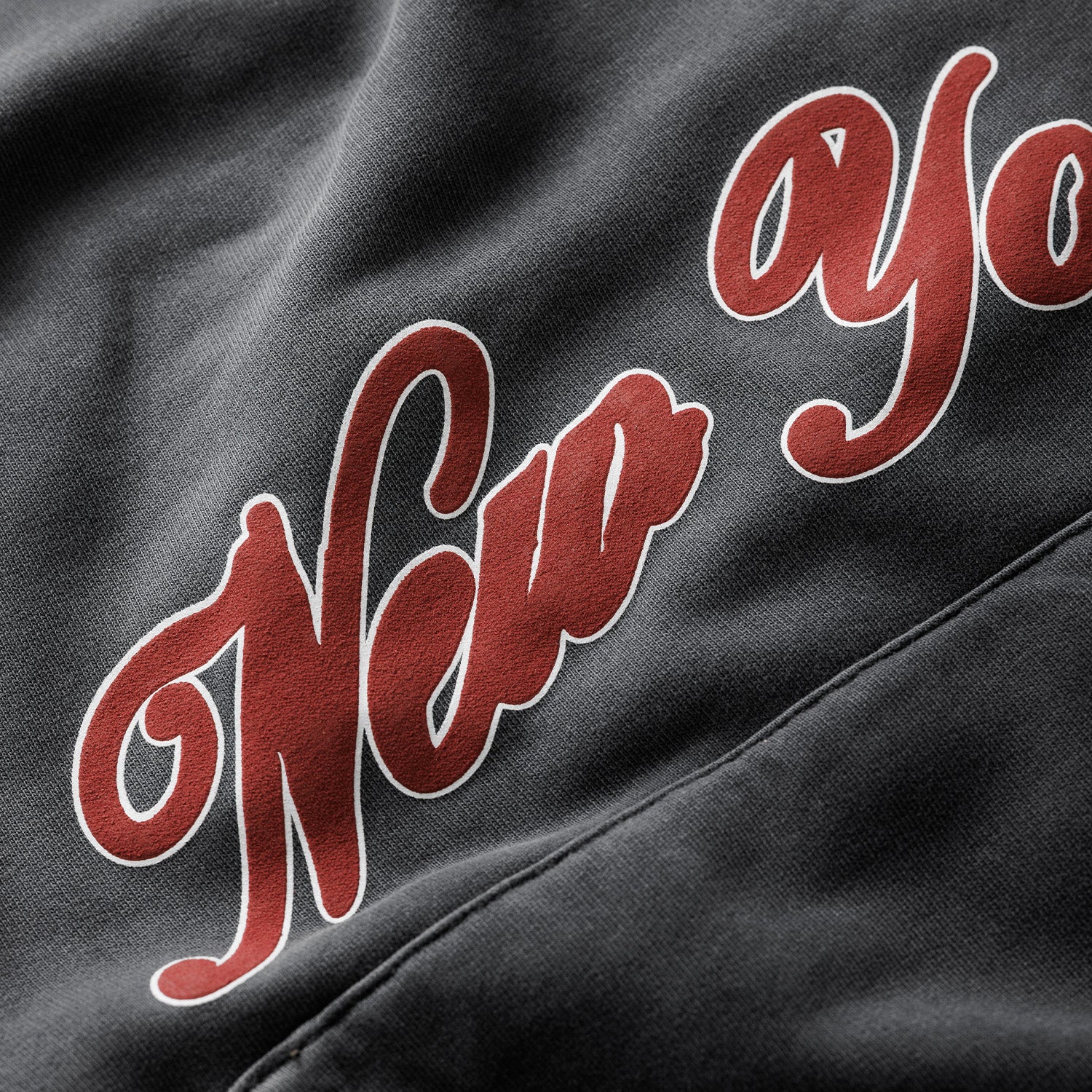 Naiyo NY Washed Black Hoodie - Image 5