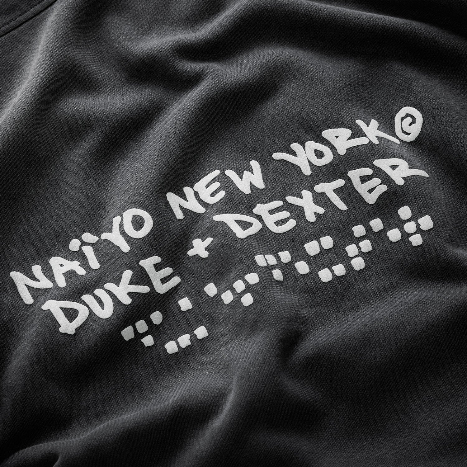 Naiyo NY Washed Black Hoodie - Image 7