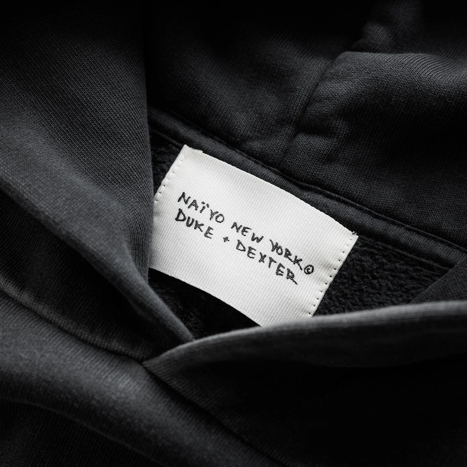 Naiyo NY Washed Black Hoodie - Image 9