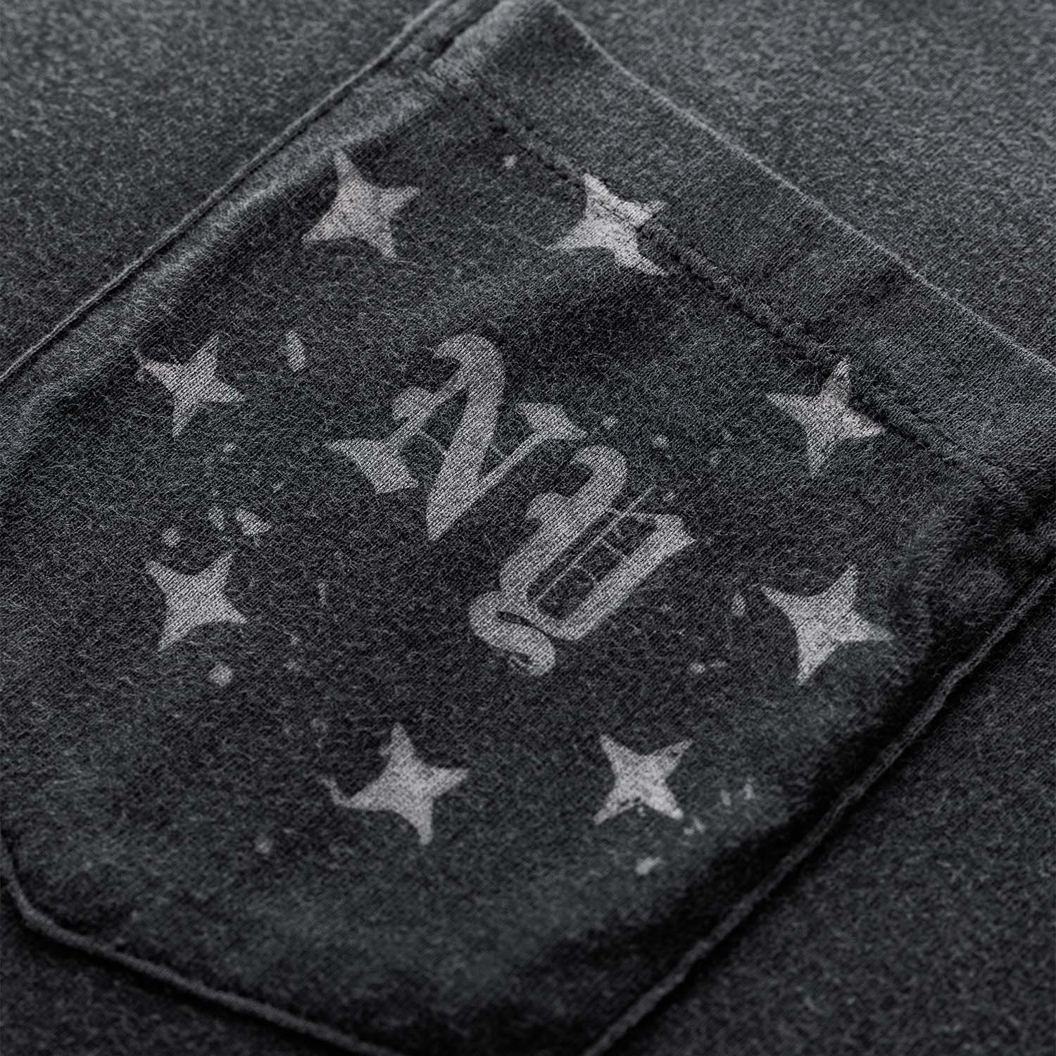 NY Washed Black Pocket T-Shirt - Image 4