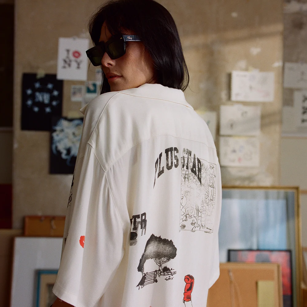 NY Sketch Vintage White + Red + Black Shirt - Image 8