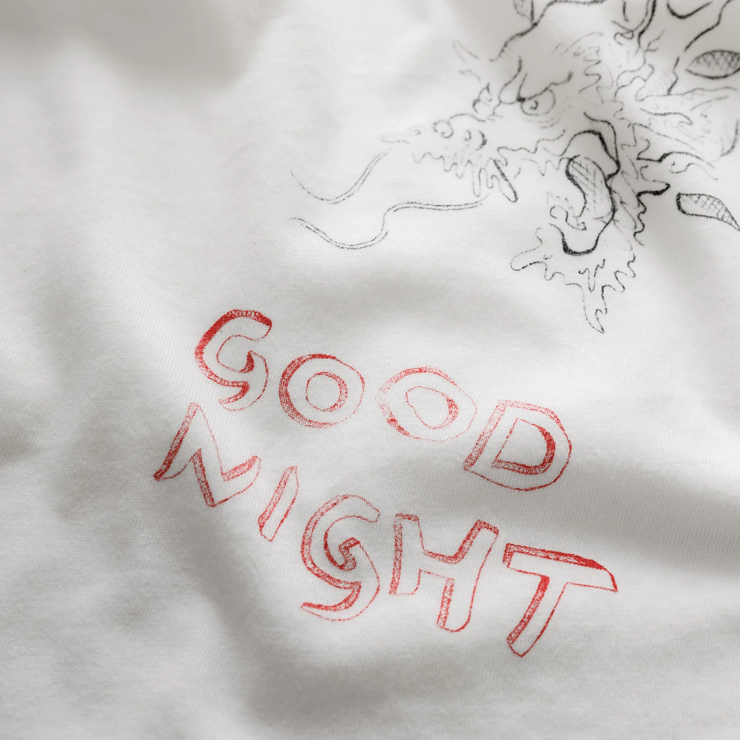 PD Sketch Vintage White T-Shirt - Image 4