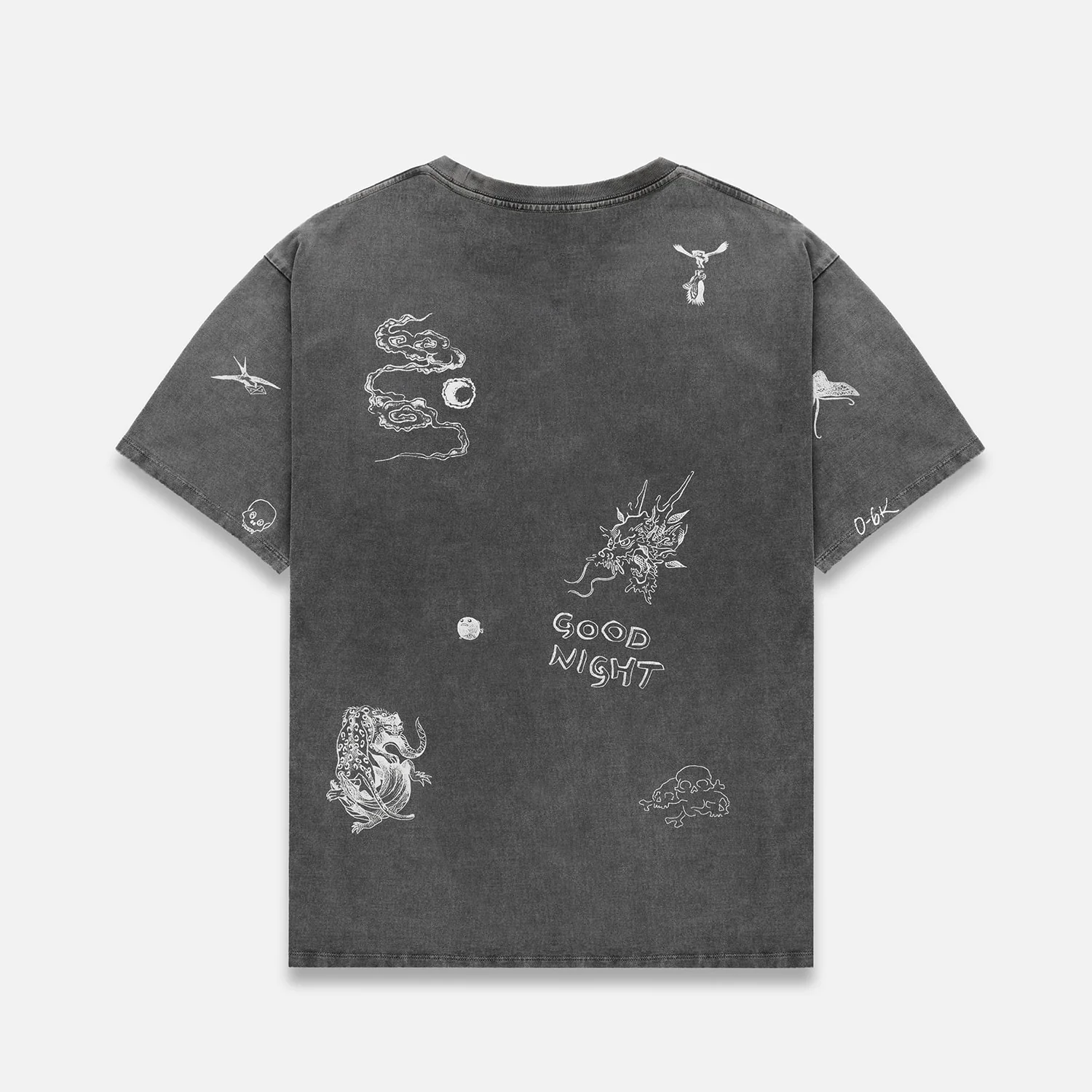PD Sketch Washed Grey T-Shirt - Image 3