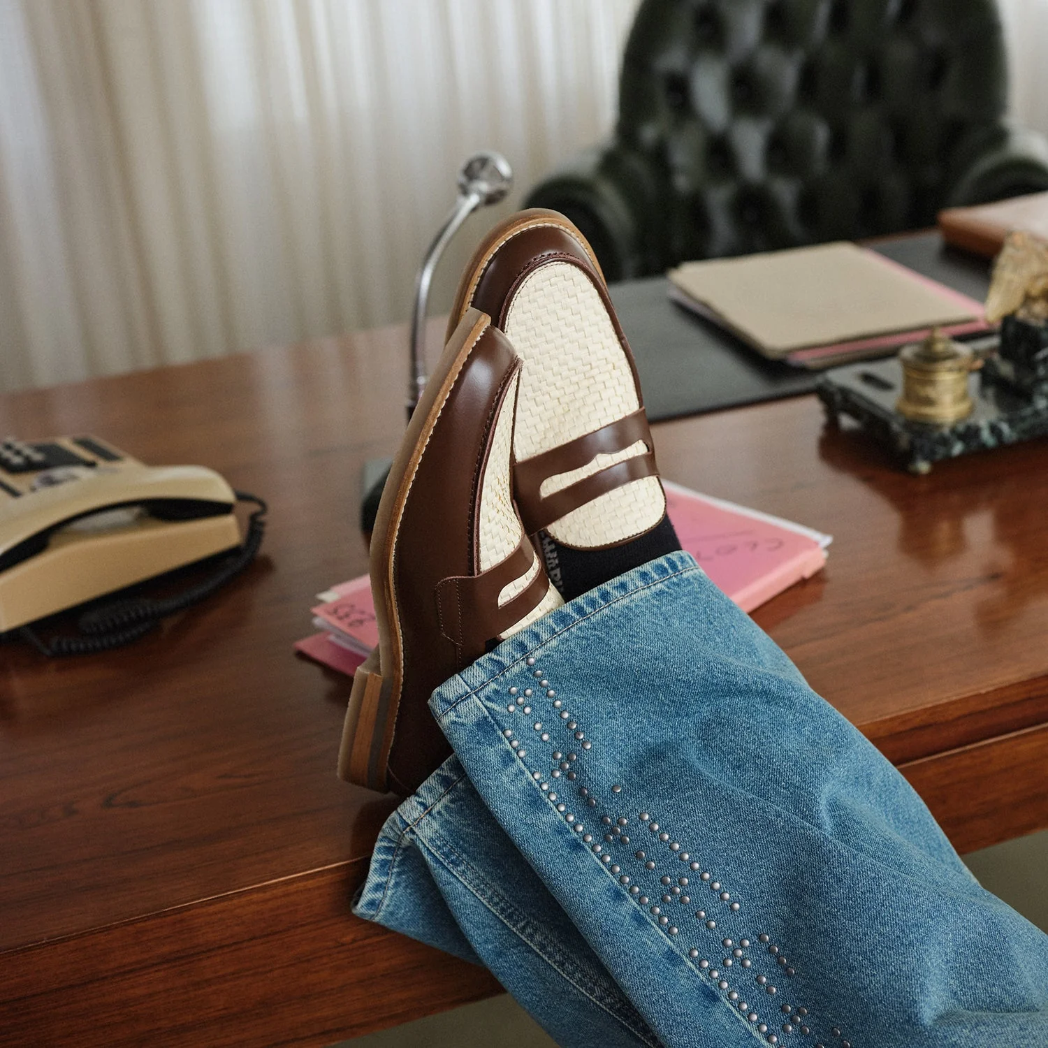 Peso Basket Weave Penny Loafer - Men's - Image 8