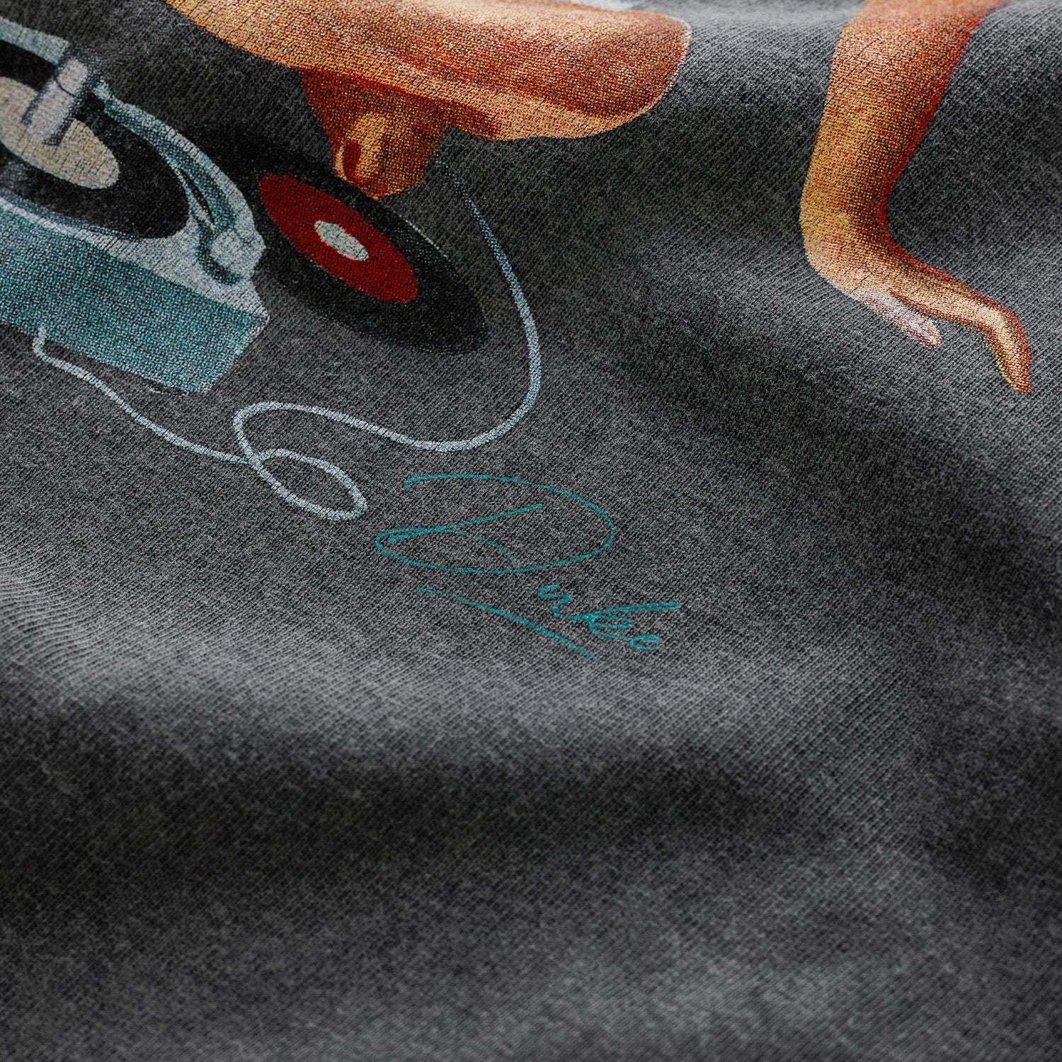 Pin Up II Washed Grey T-Shirt - Image 4