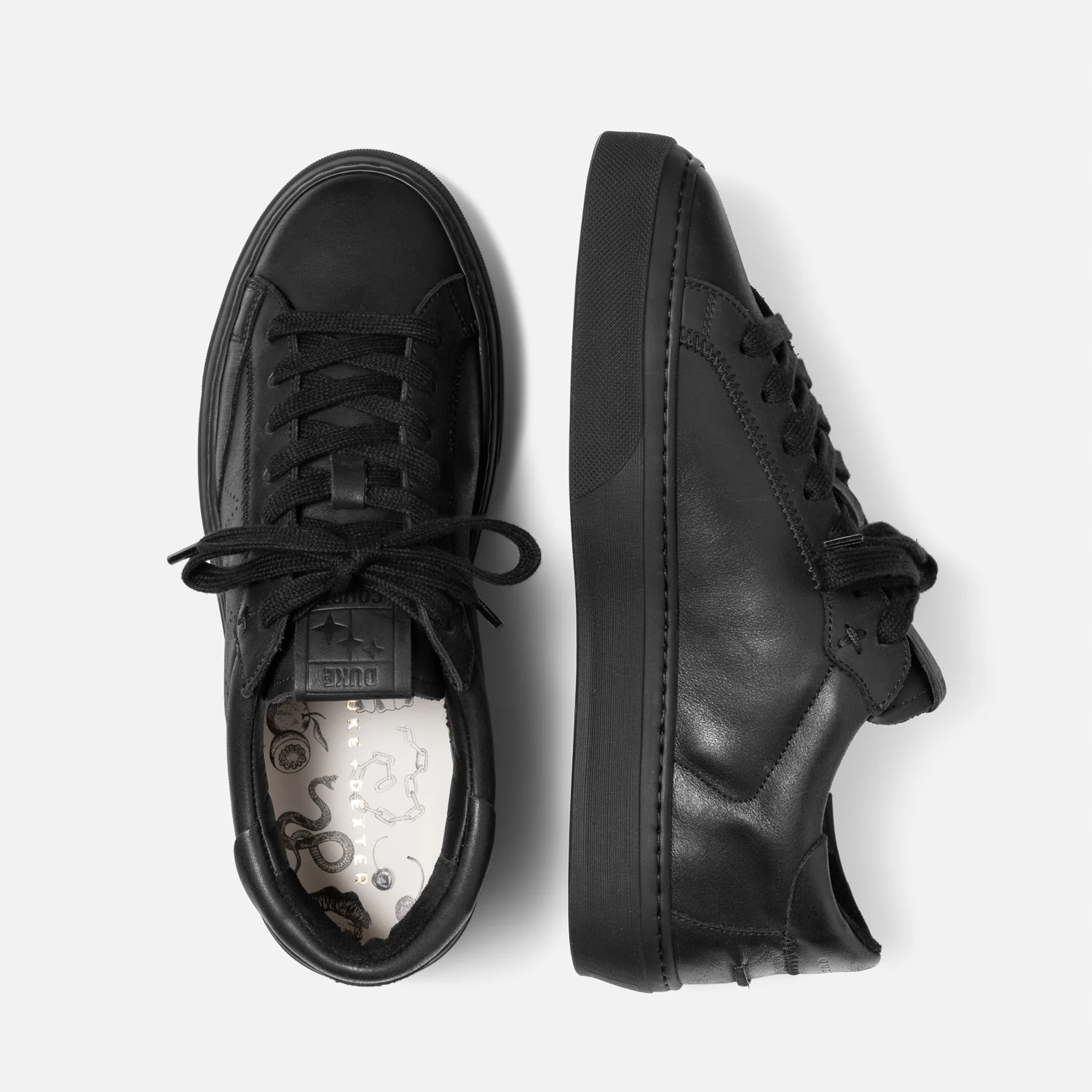 Plus Court Black Sneaker - Women's - Image 4
