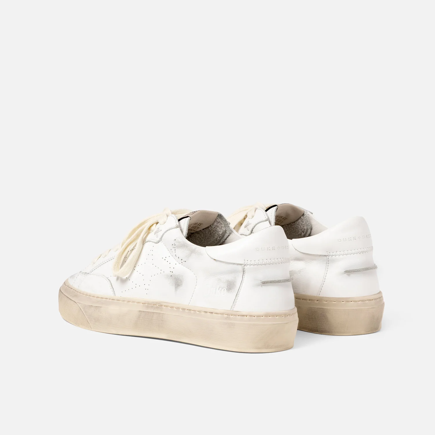 Plus Court White Distressed Sneaker - Women's - Image 5