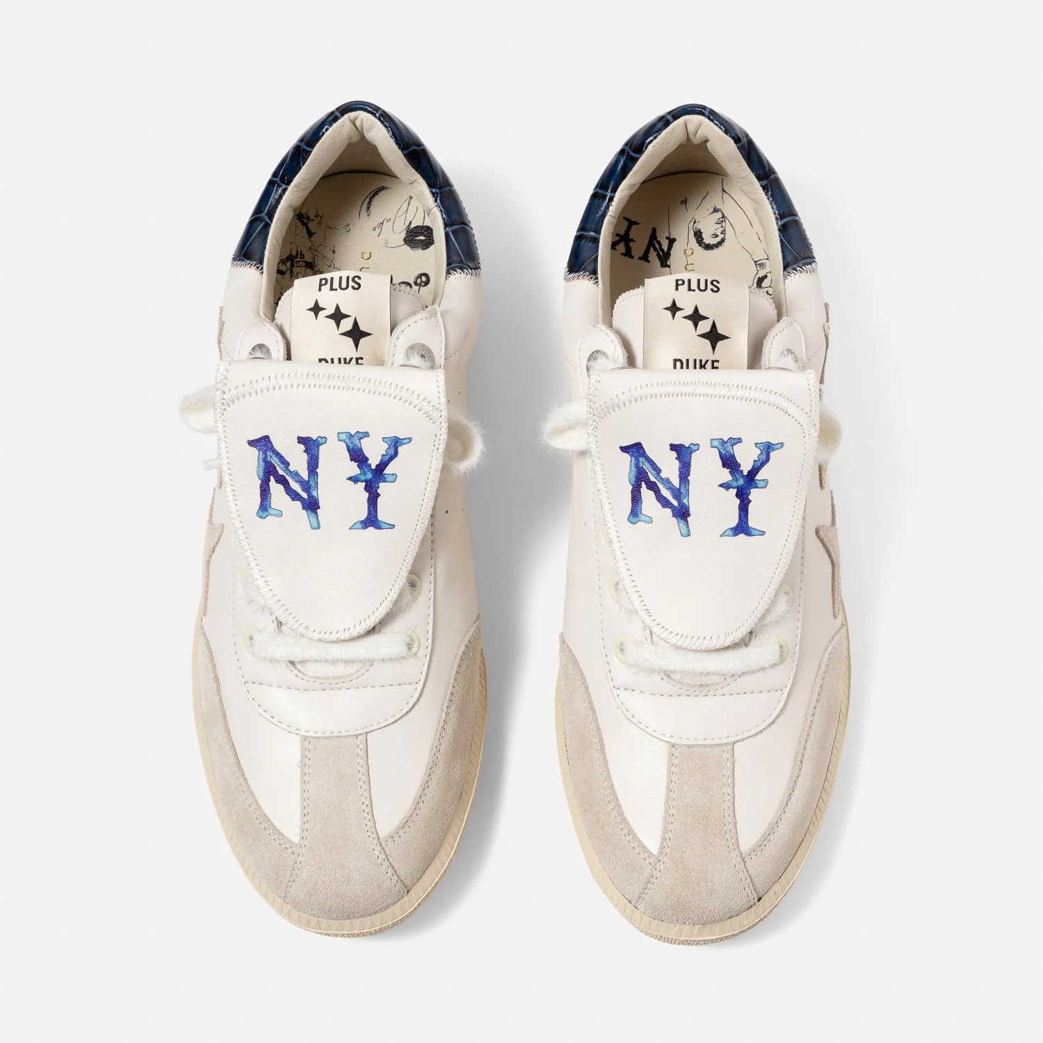 Plus Duke NY White + Navy Sneaker - Men's - Image 4