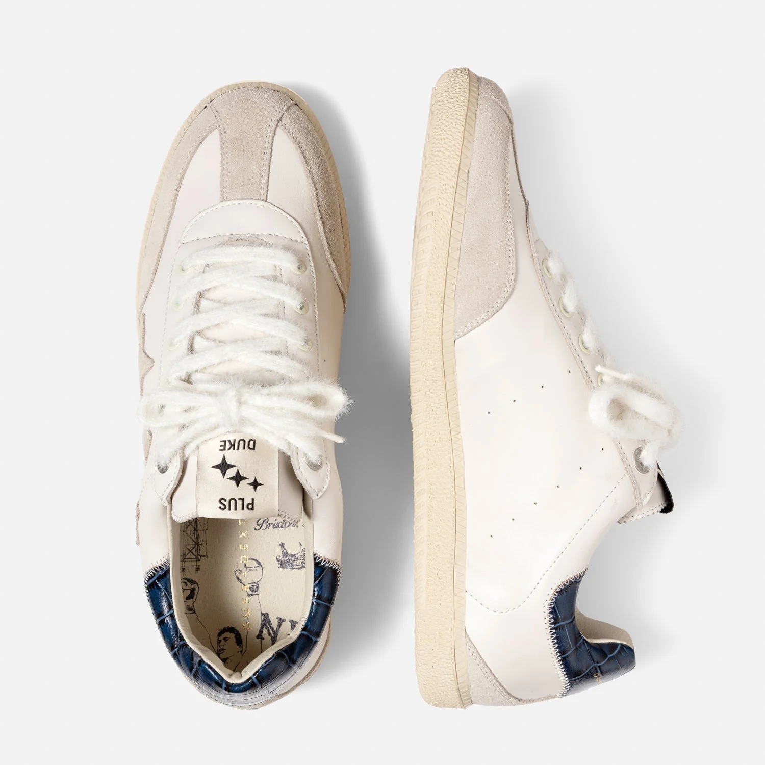 Plus Duke NY White + Navy Sneaker - Men's - Image 5