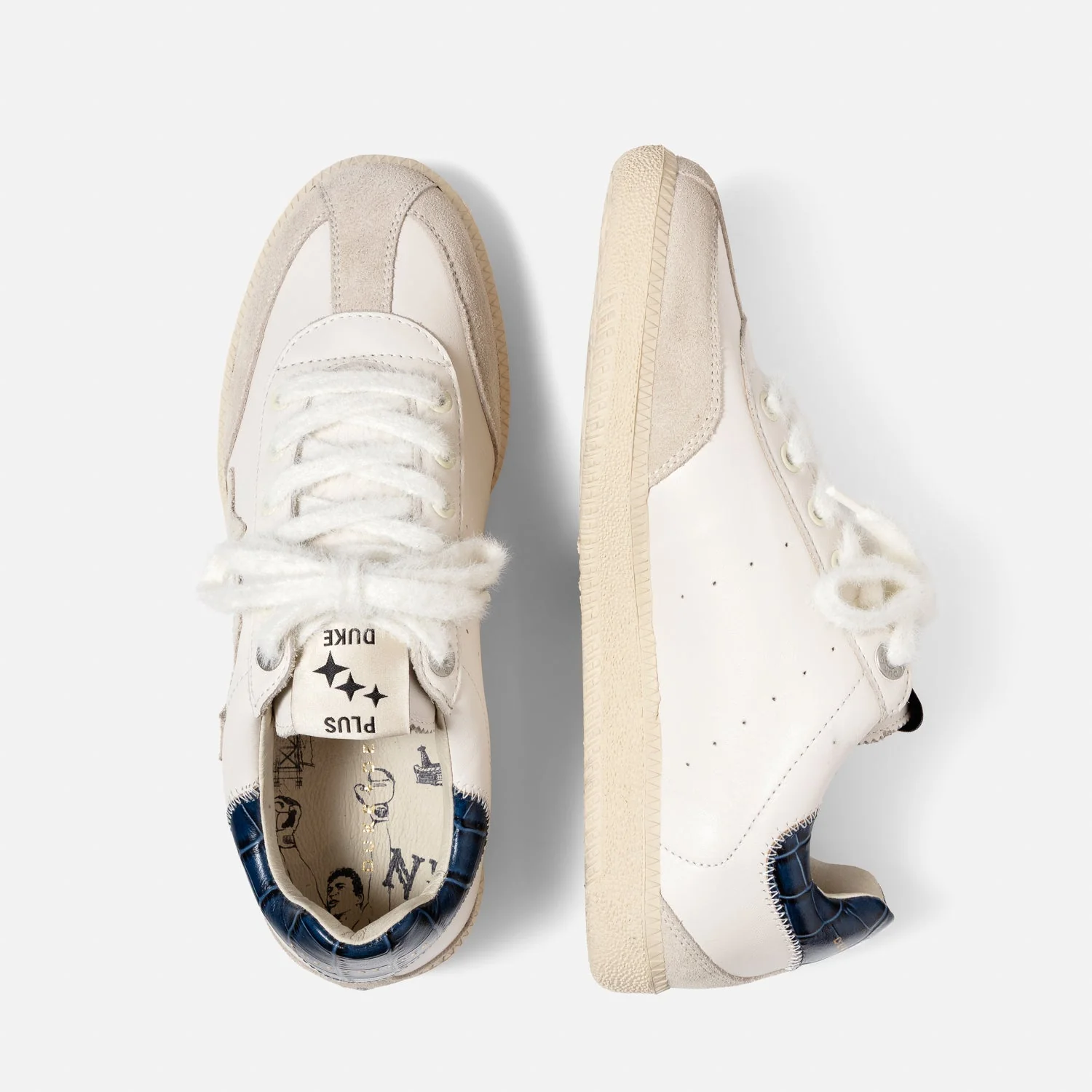Plus Duke NY White + Navy Sneaker - Women's - Image 5