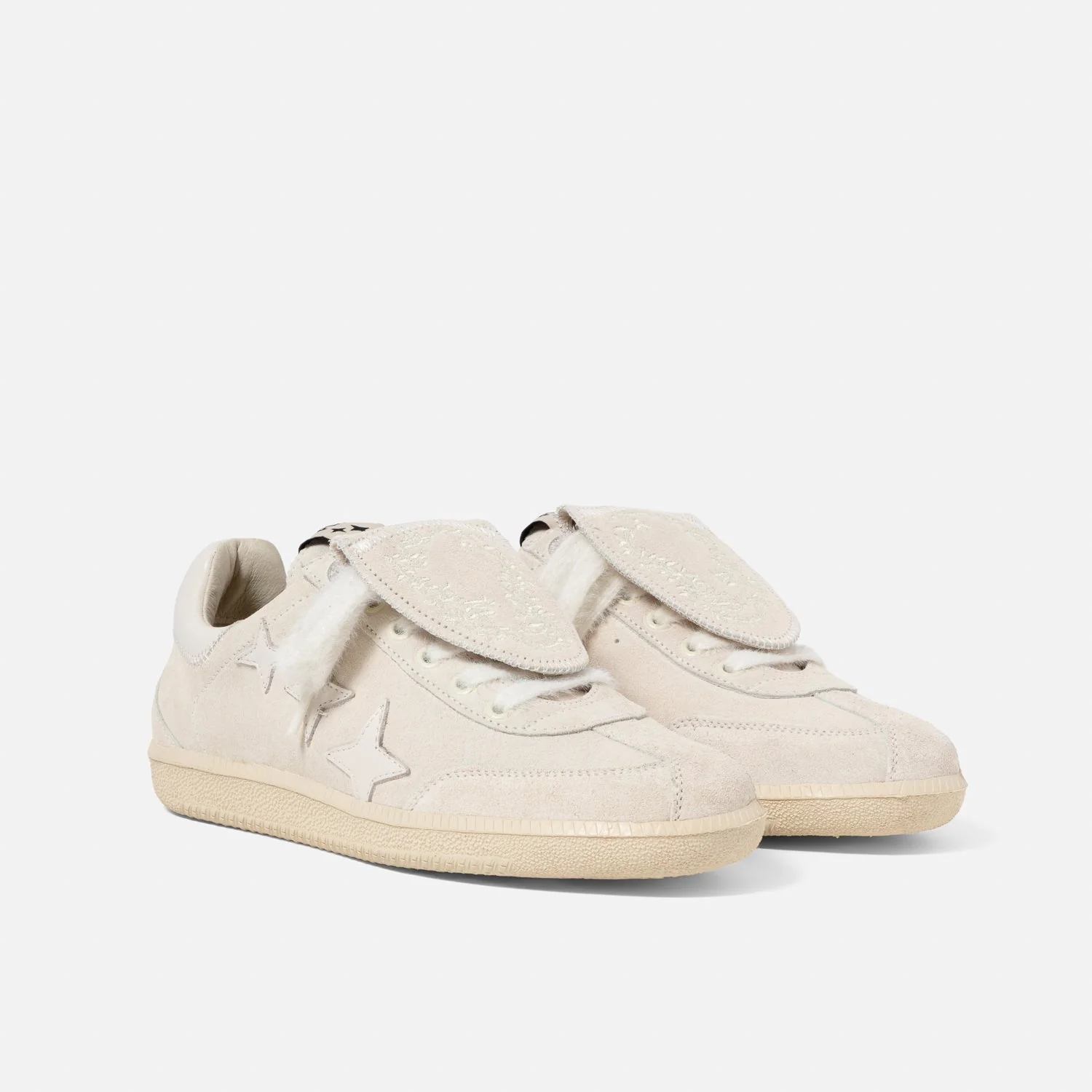 Plus Duke Off-White Suede Sneaker - Women's - Image 3