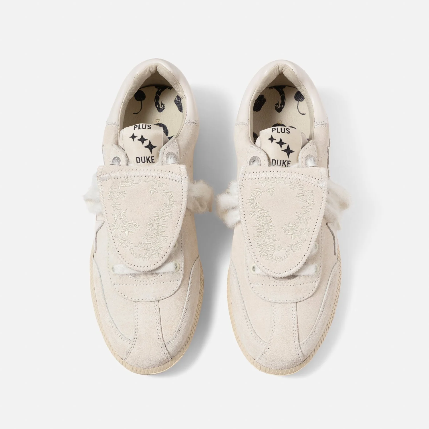 Plus Duke Off-White Suede Sneaker - Women's - Image 4