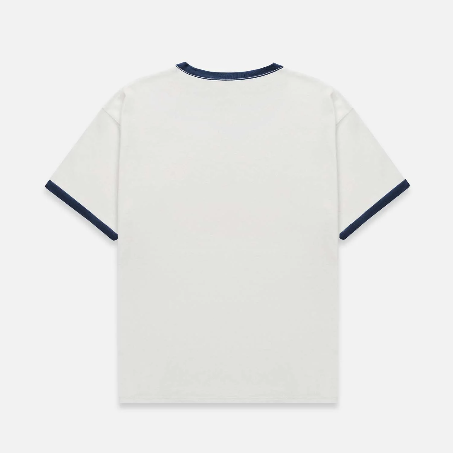 Plus Vintage White + Navy Ringer T-Shirt - Image 3