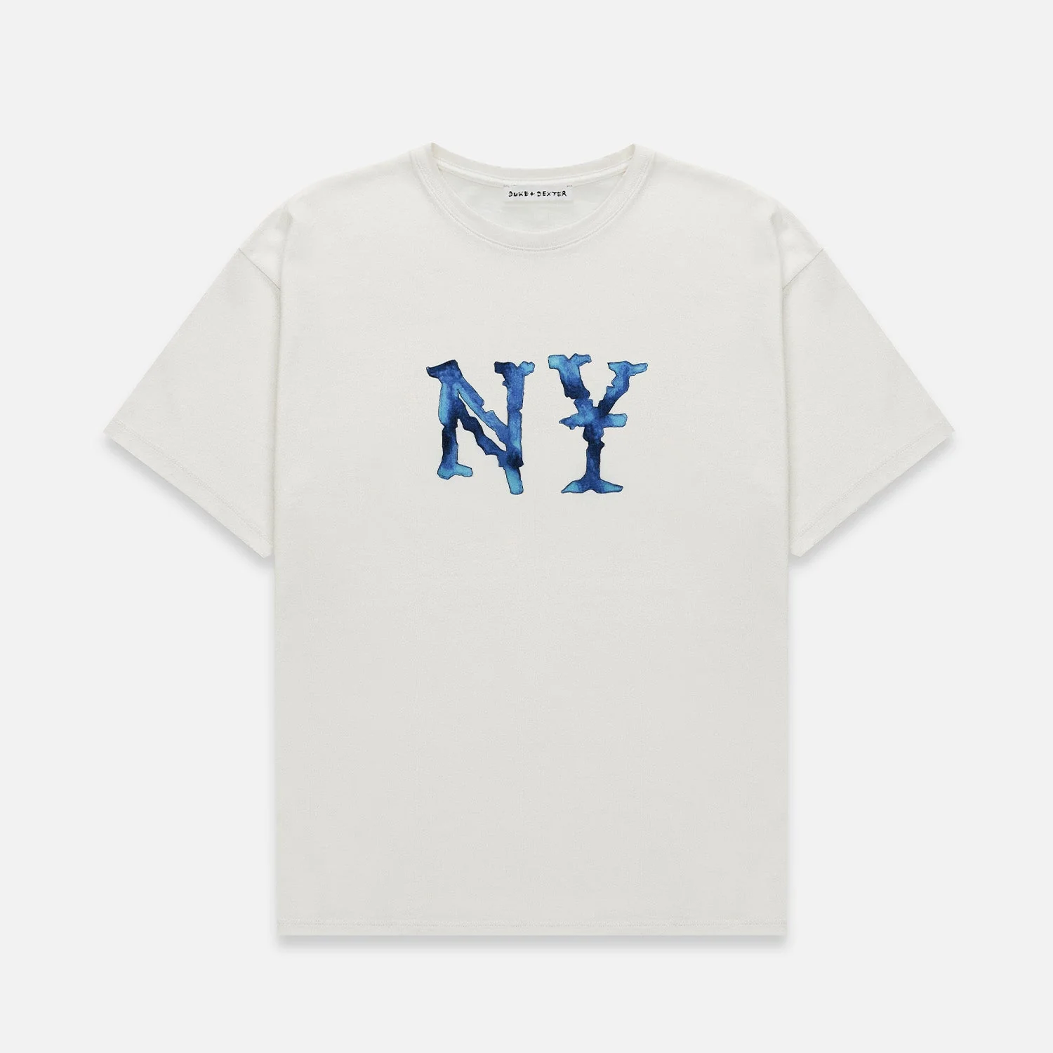 NY Watercolour Vintage White T-Shirt