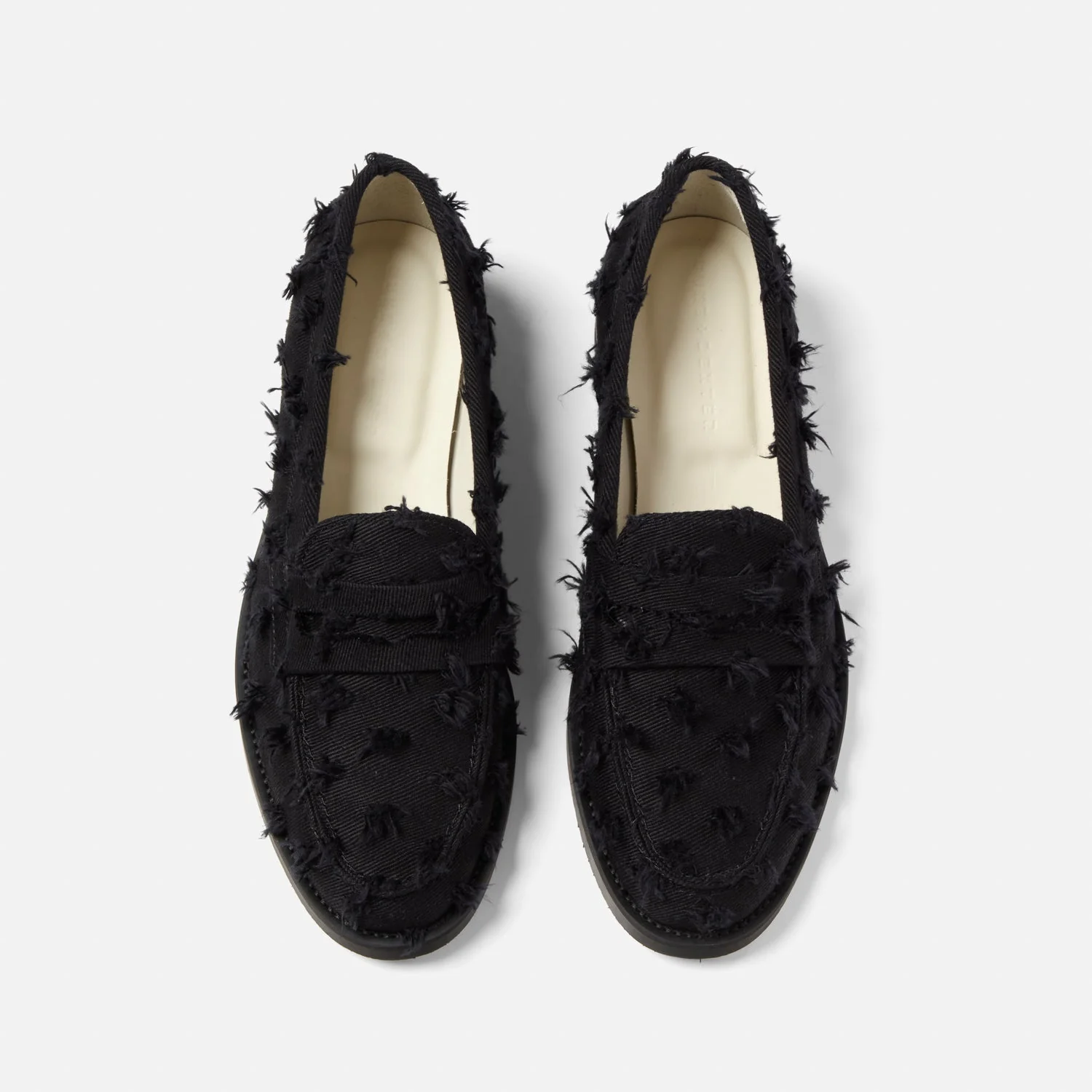 Wilde Black Punched Denim Penny Loafer - Women's - Image 2