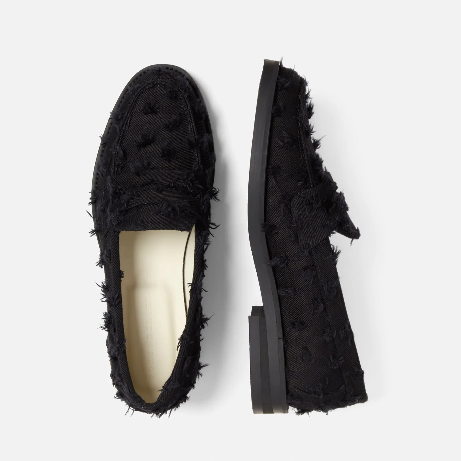 Wilde Black Punched Denim Penny Loafer - Women's - Image 4