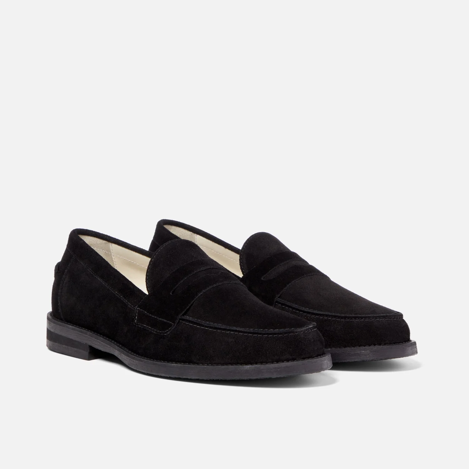 Wilde Black Suede Penny Loafer - Men's - Image 3