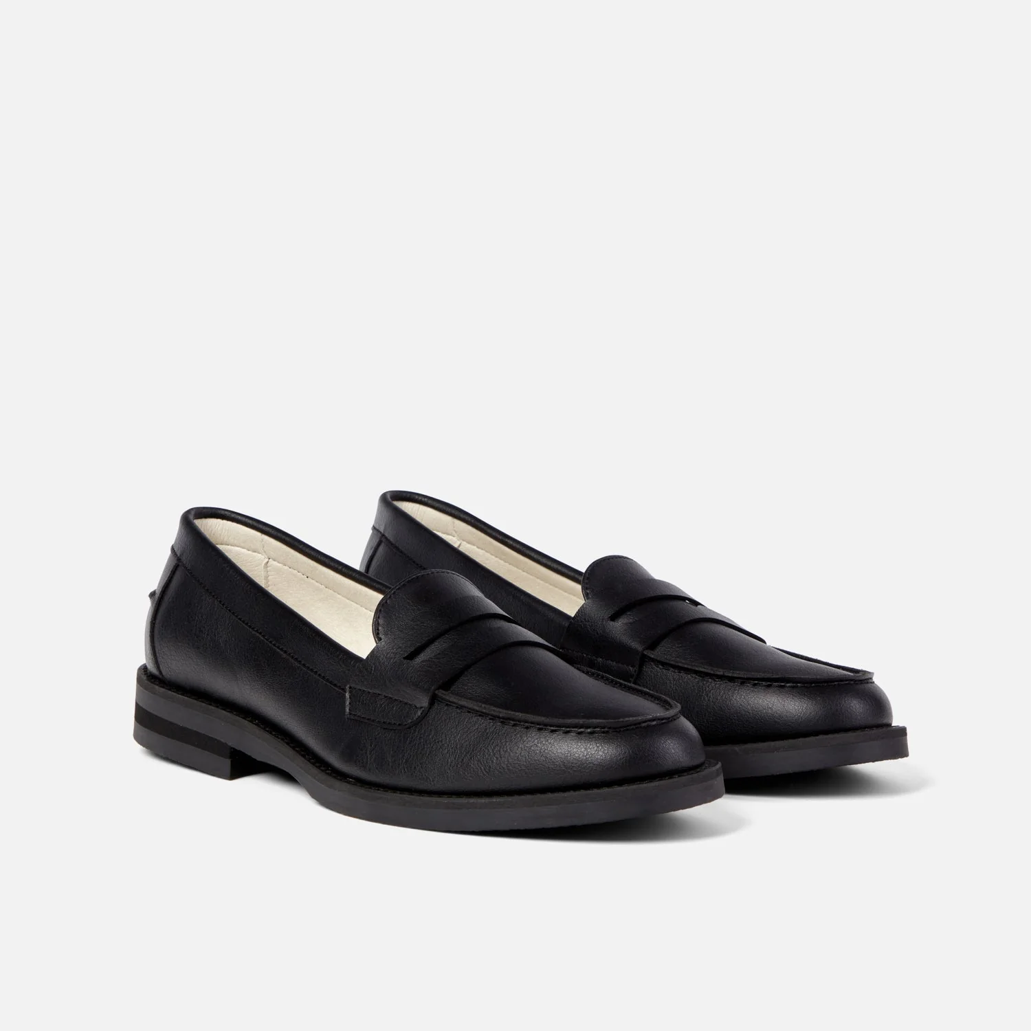 Wilde Black Vegan Penny Loafer - Women's - Image 3