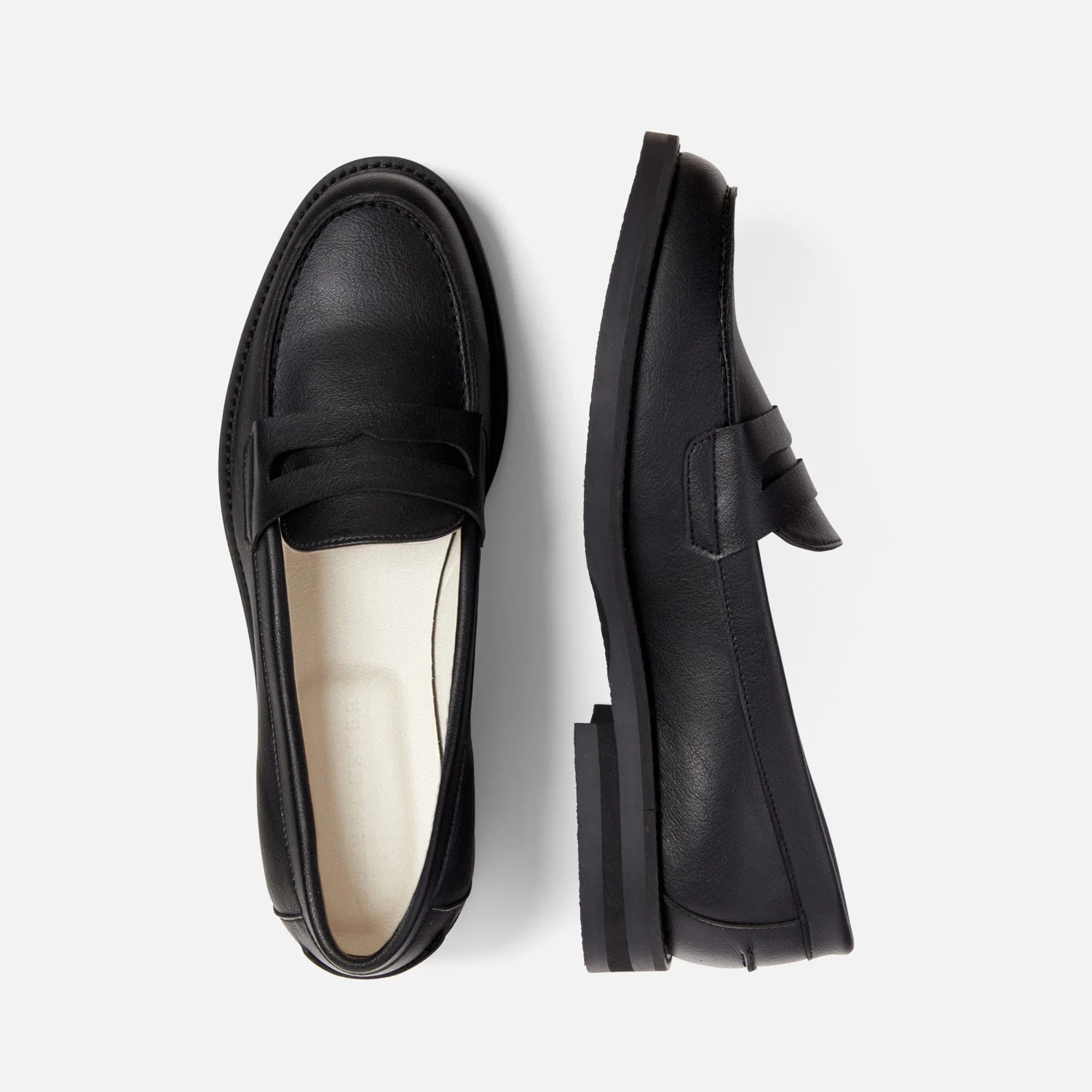 Wilde Black Vegan Penny Loafer - Women's - Image 4