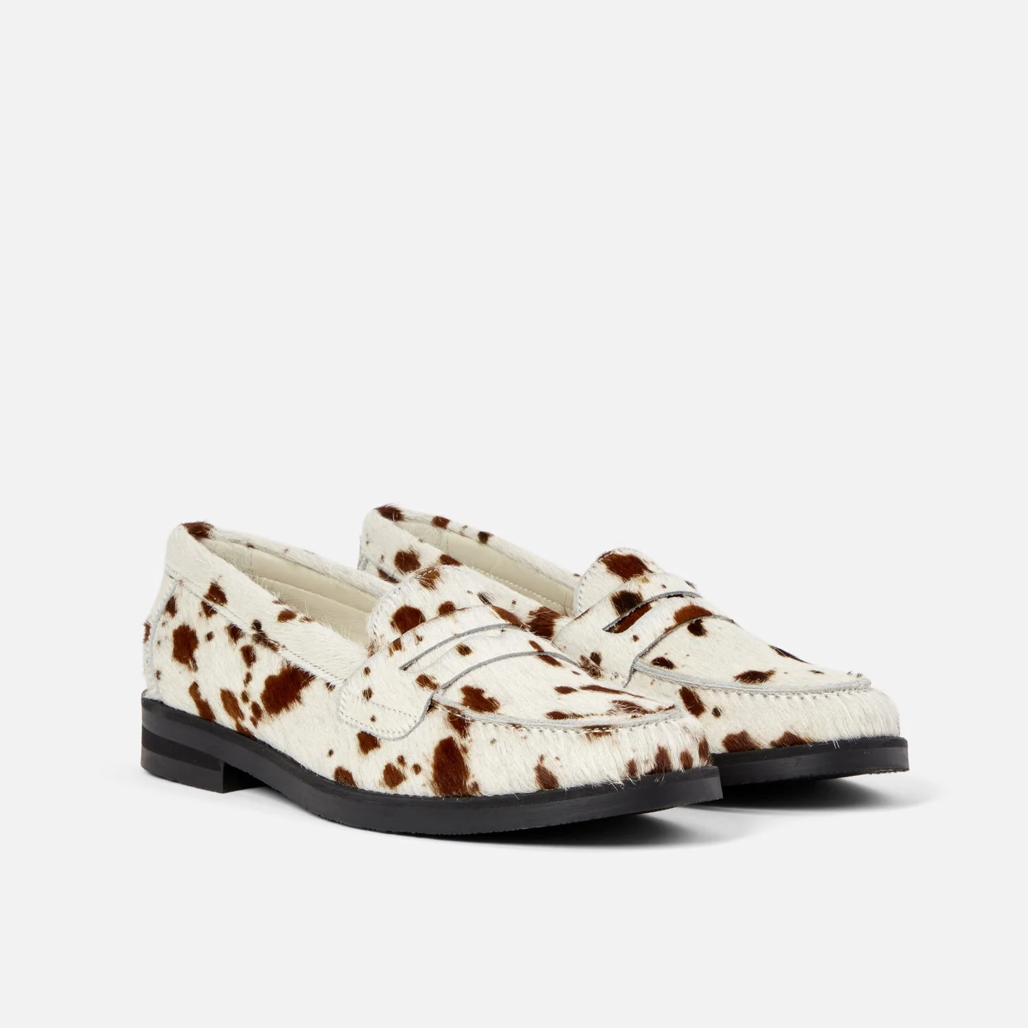Wilde Brown Cow Pony Penny Loafer - Women's - Image 3
