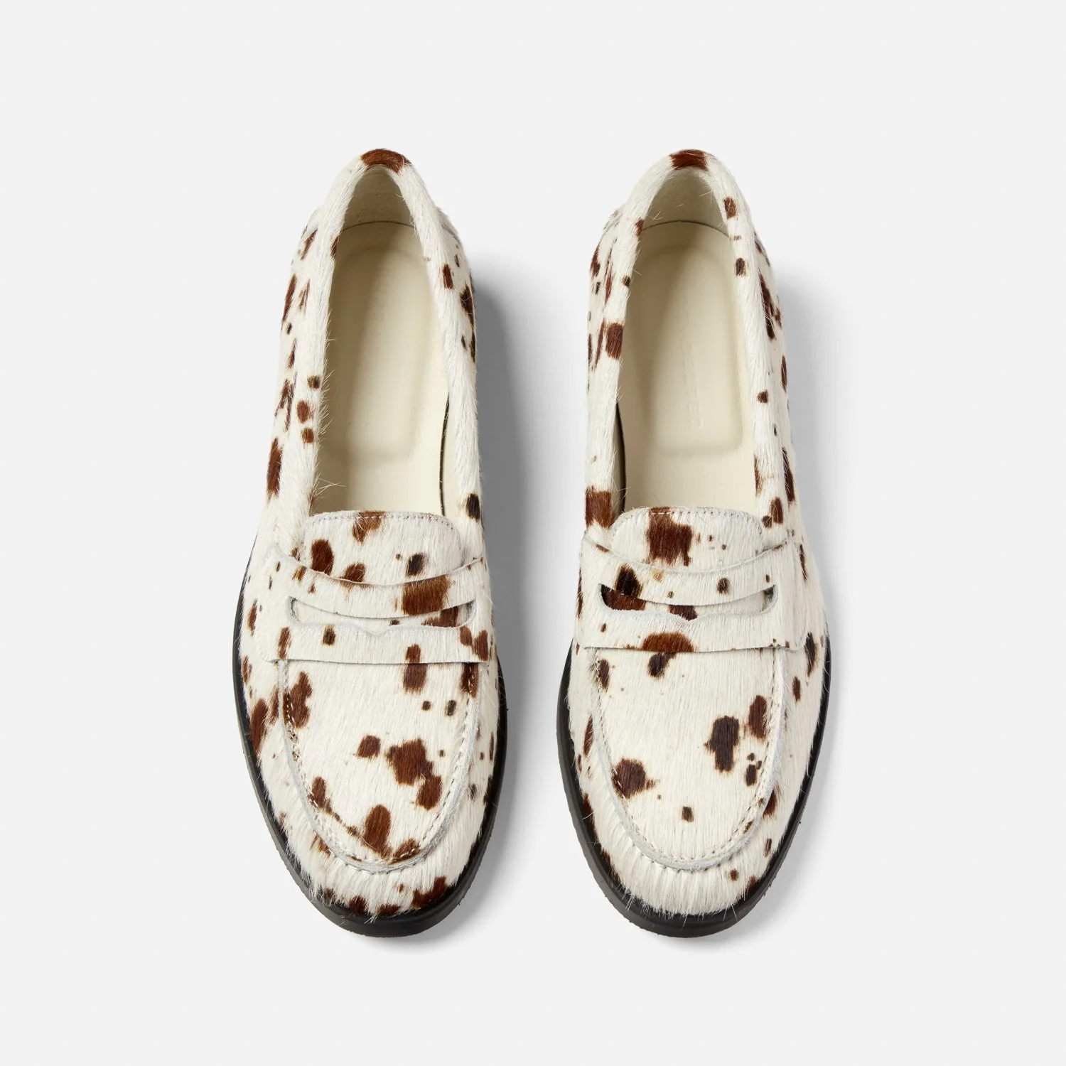 Wilde Brown Cow Pony Penny Loafer - Women's - Image 4
