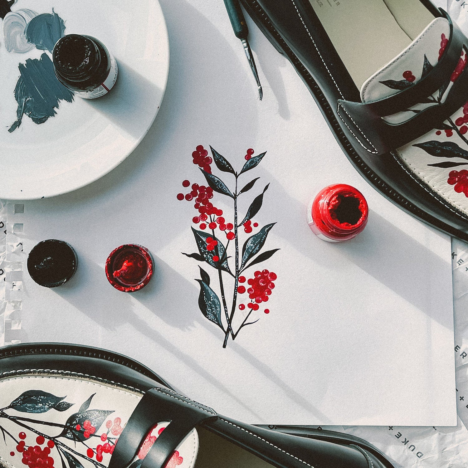 Wilde Hand-Painted Berry Penny Loafer - Men's - Image 5