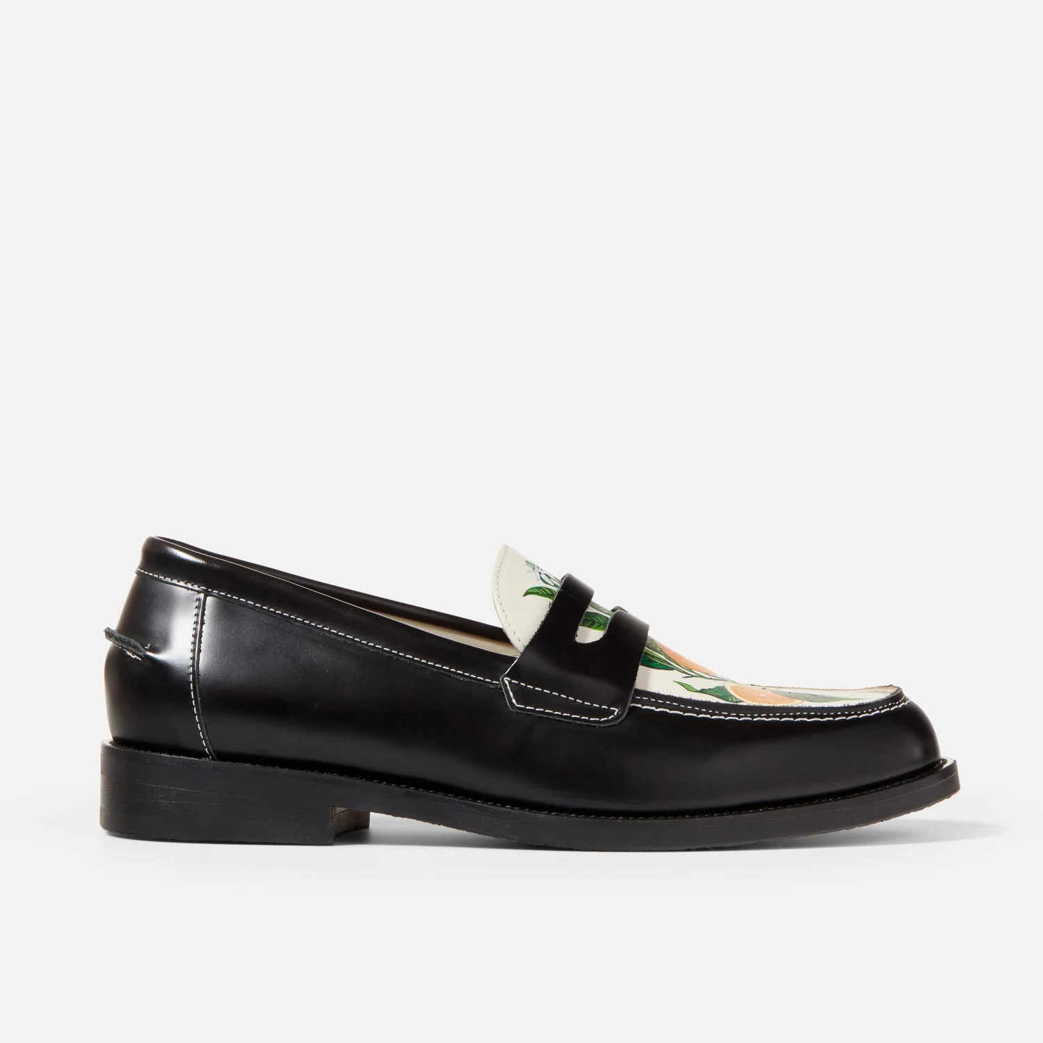 Wilde Hand-Painted Orange Penny Loafer - Men's - Image 4