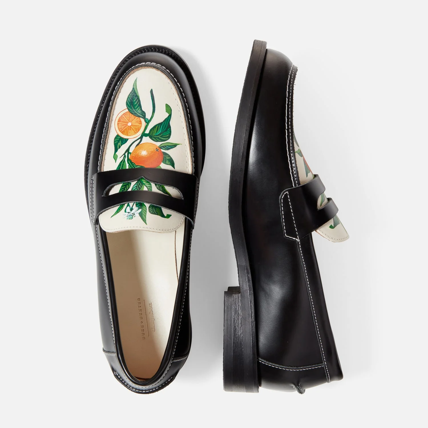 Wilde Hand-Painted Orange Penny Loafer - Men's - Image 5