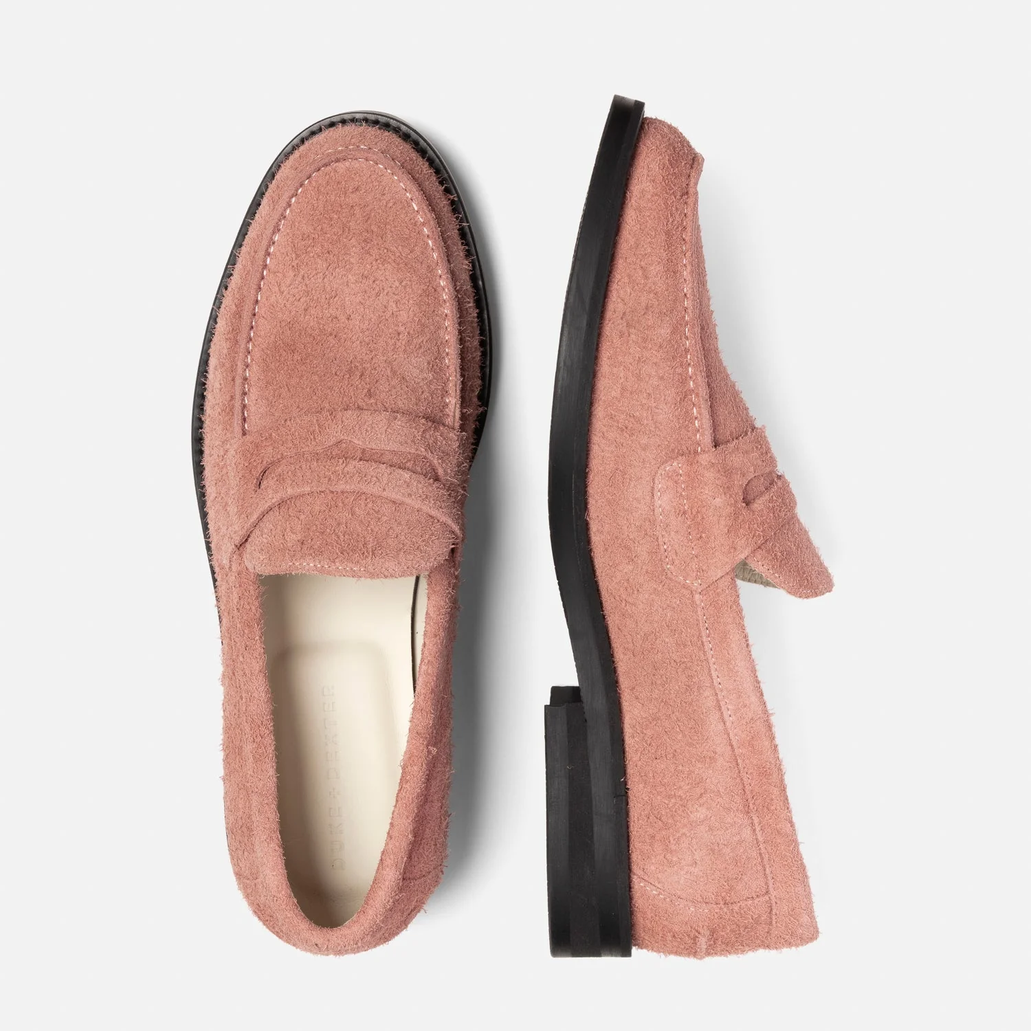 Wilde Hairy Pink Suede Penny Loafer - Men's - Image 4