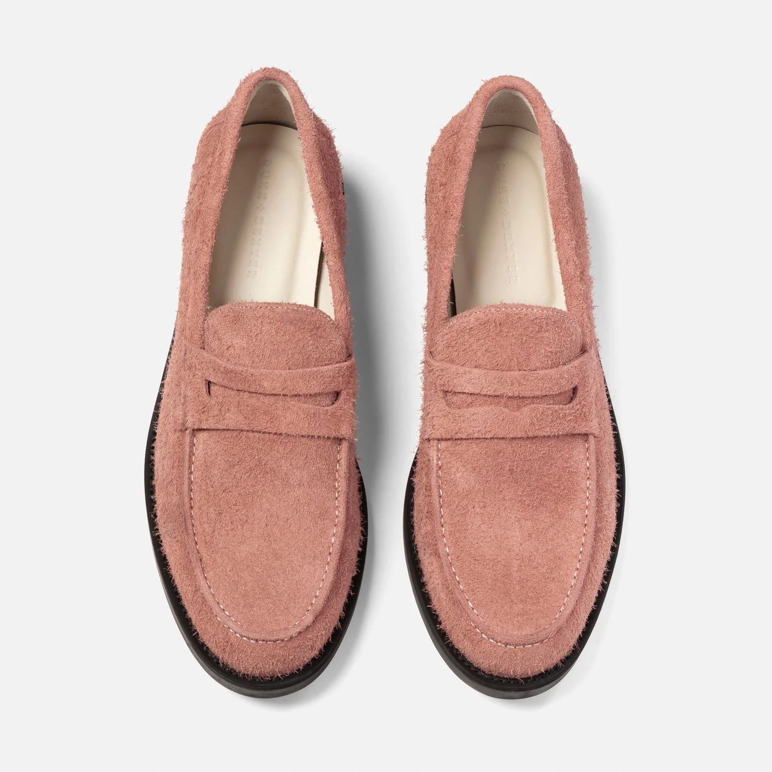 Wilde Hairy Pink Suede Penny Loafer - Men's - Image 5