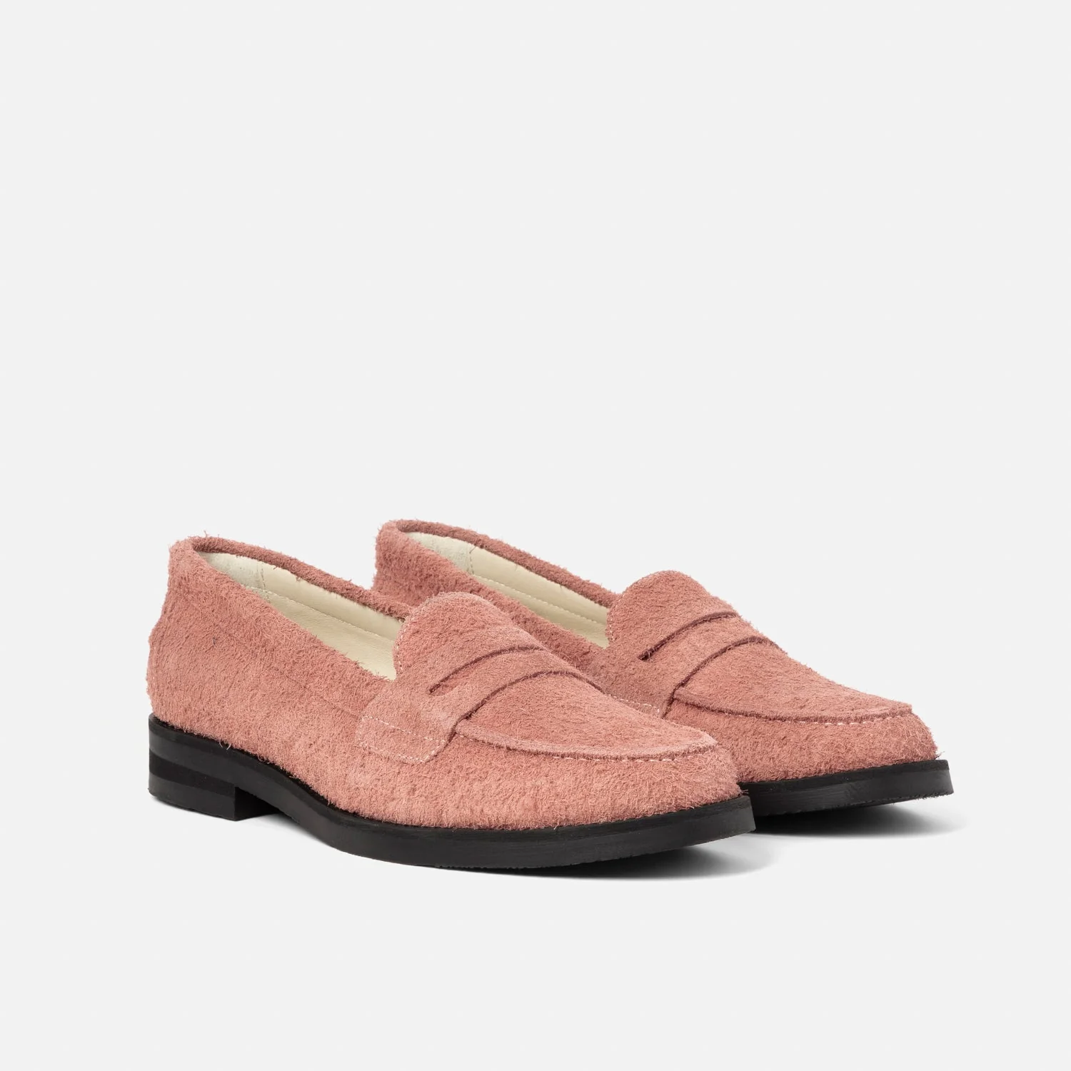 Wilde Hairy Pink Suede Penny Loafer - Women's - Image 3