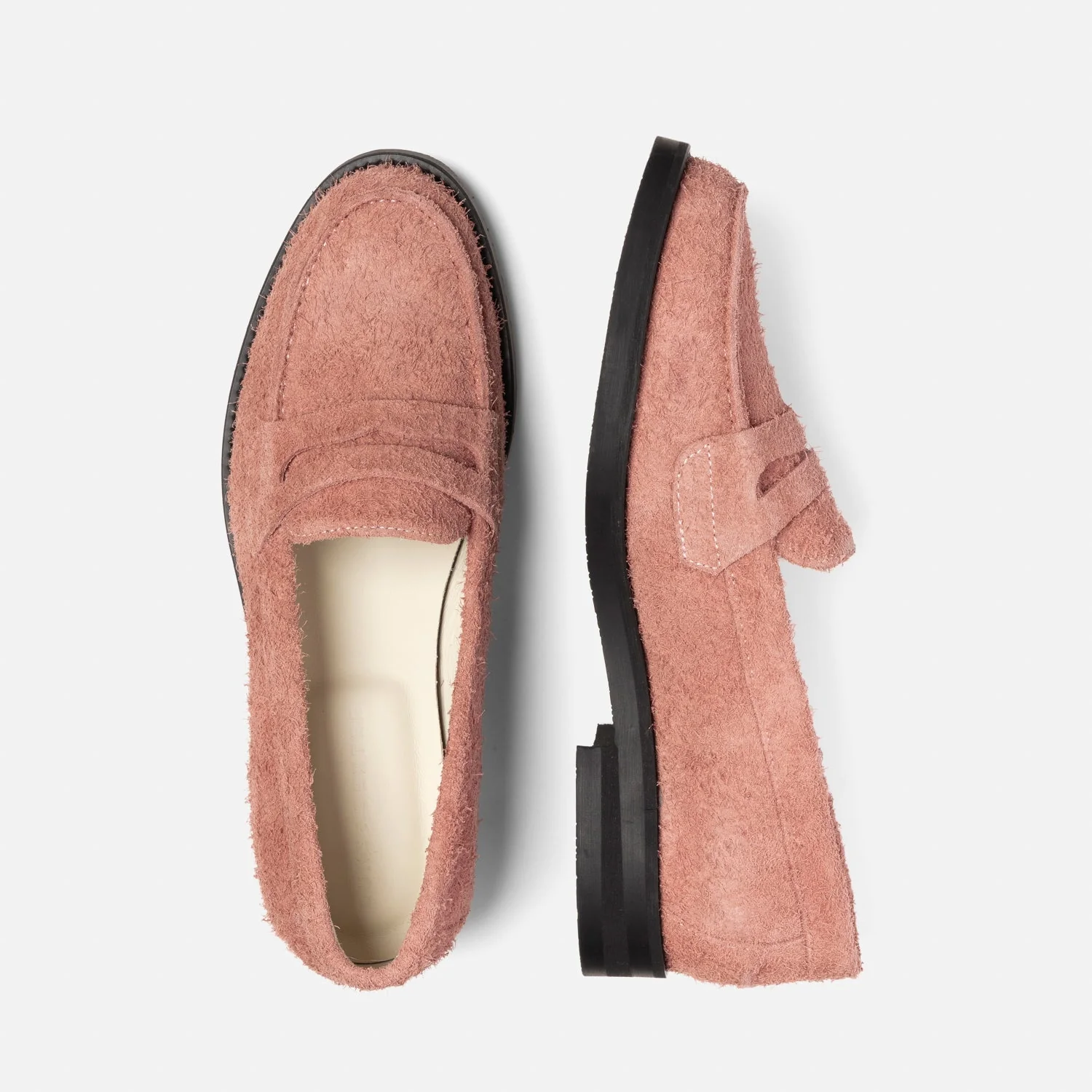 Wilde Hairy Pink Suede Penny Loafer - Women's - Image 5